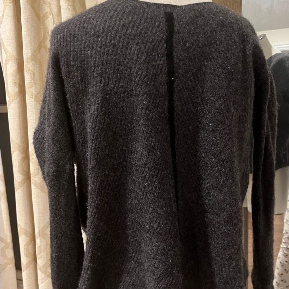 White+Warren S cashmere Women's Black Sweater - Picture 2 of 2